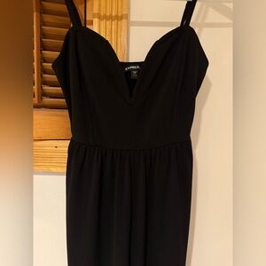 Express Strapless Black Dress